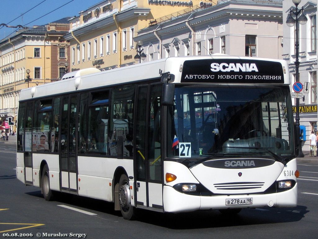 Санкт-Петербург, Scania OmniLink I (Скания-Питер) № 6304