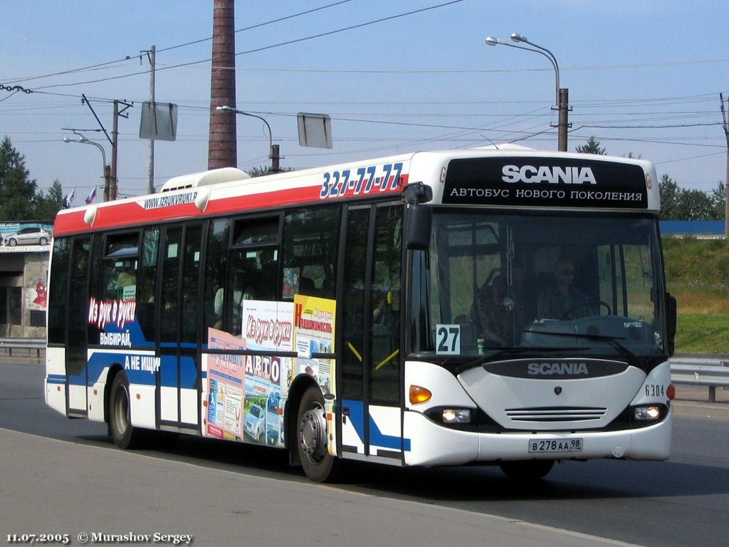 Санкт-Петербург, Scania OmniLink I (Скания-Питер) № 6304