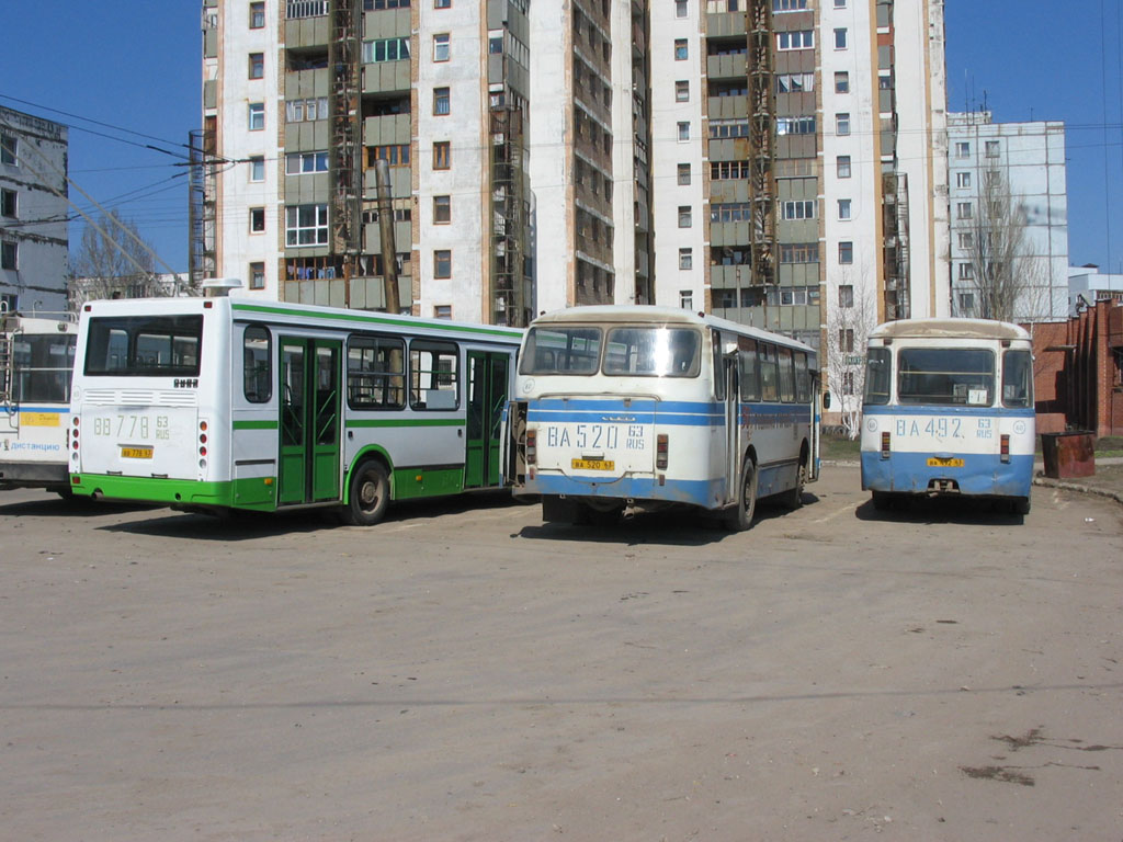 Самарская область, ЛАЗ-695Т № ВА 520 63; Самарская область, ЛиАЗ-677МБ № ВА 492 63