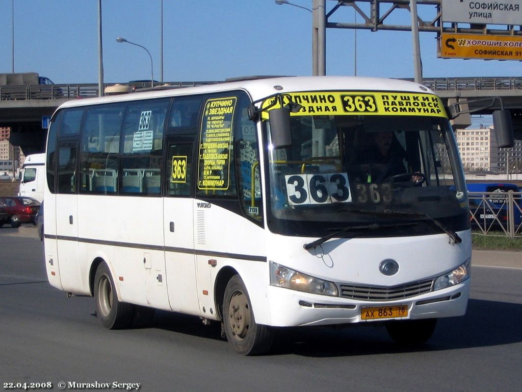 Санкт-Петербург, Yutong ZK6737D № 2139