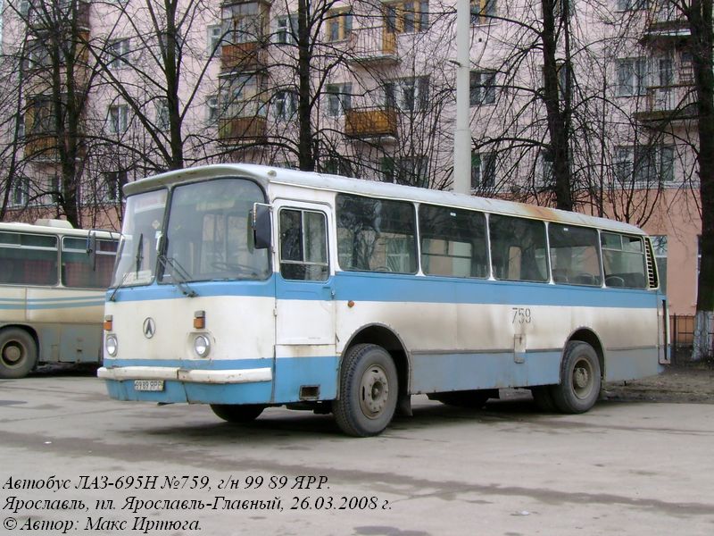 Ярославская область, ЛАЗ-695Н № 759