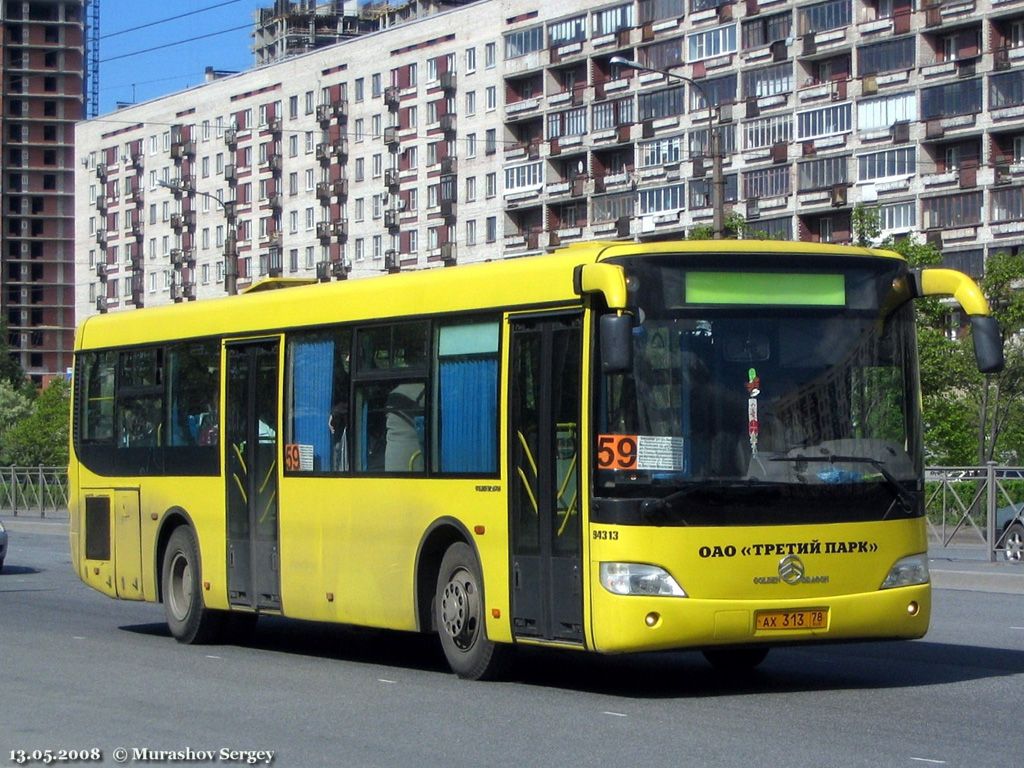 Санкт-Петербург, Golden Dragon XML6112UE № АХ 313 78