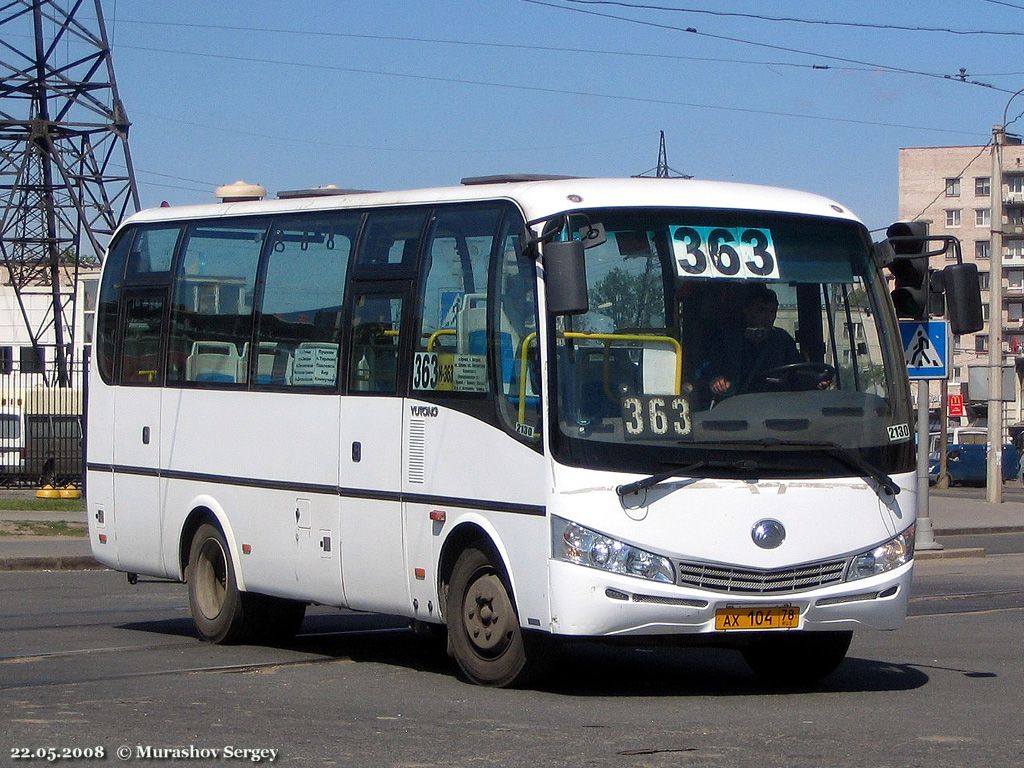 Санкт-Петербург, Yutong ZK6737D № 2130