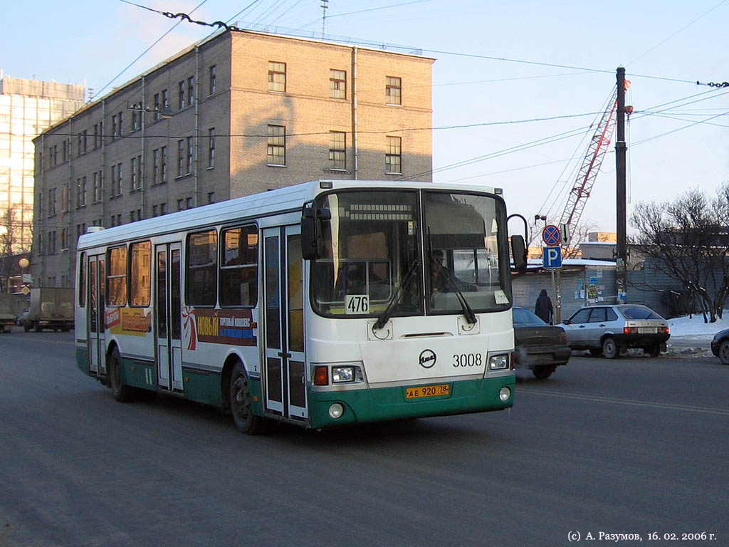 Санкт-Петербург, ЛиАЗ-5256.25 № 3008