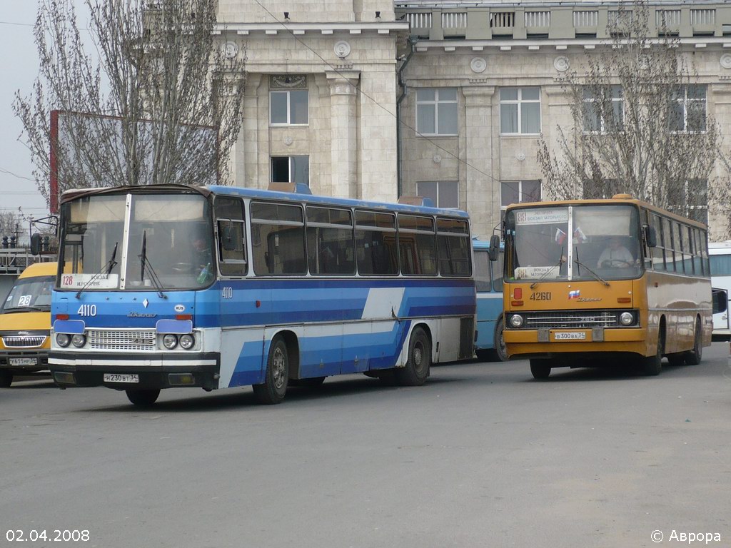 Волгоградская область, Ikarus 256.75 № 4110; Волгоградская область, Ikarus 260.50 № 4260