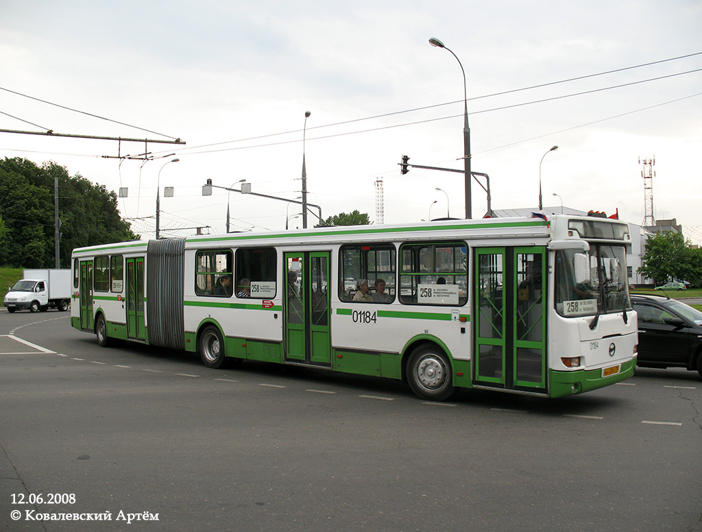 Москва, ЛиАЗ-6212.01 № 01184