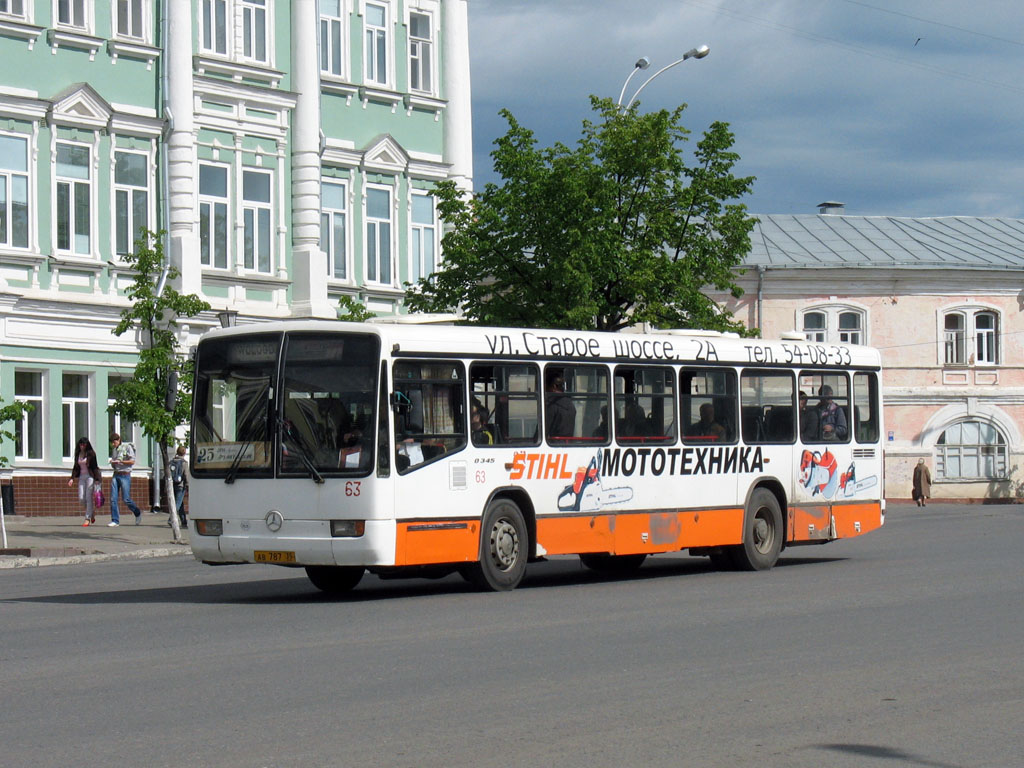 Вологодская область, Mercedes-Benz O345 № 63