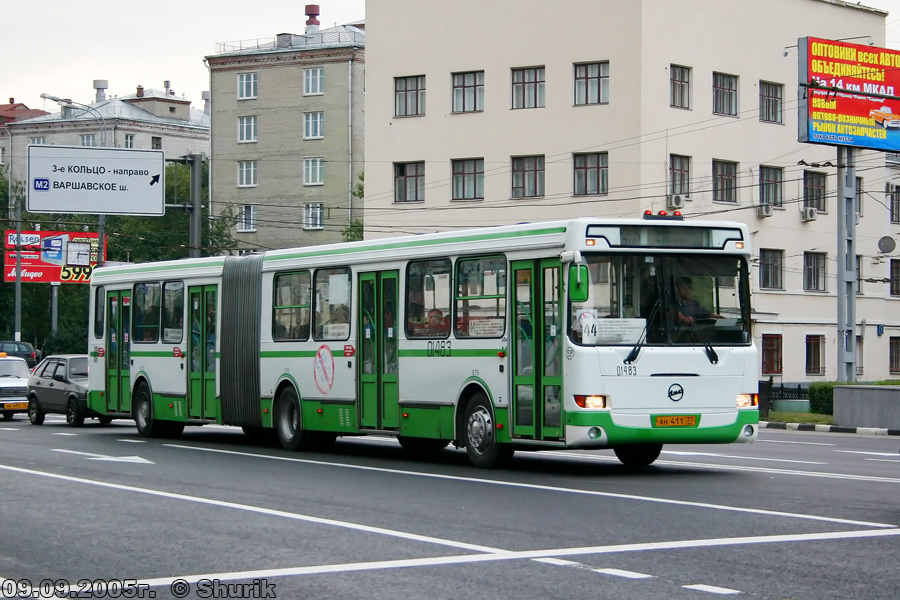 Москва, ЛиАЗ-6212.01 № 01483