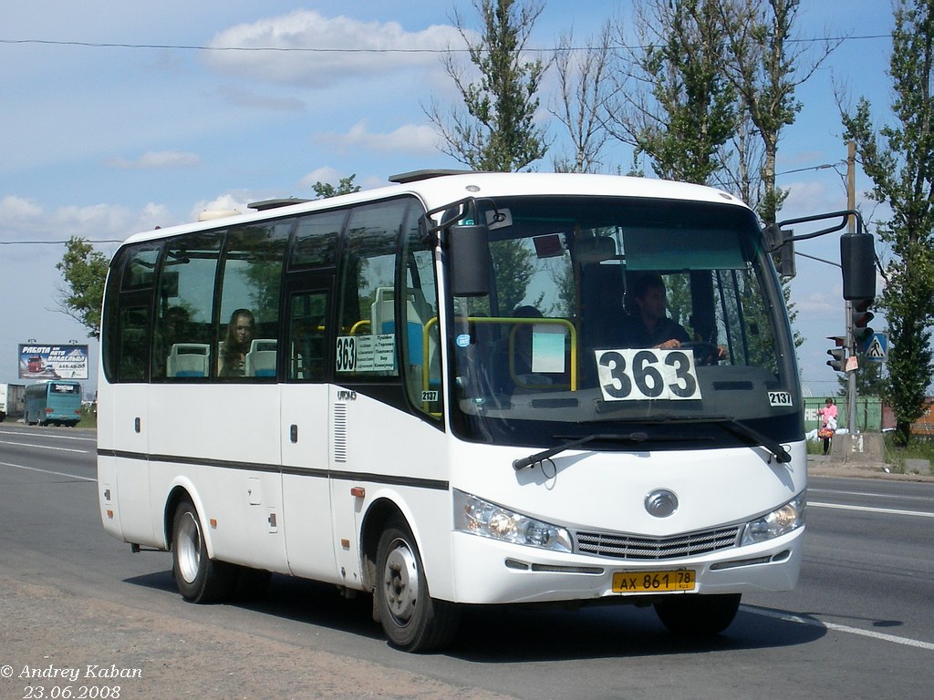 Санкт-Петербург, Yutong ZK6737D № 2137