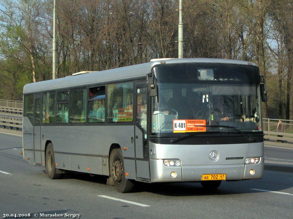 Ленинградская область, Mercedes-Benz O345 Conecto Ü № АЕ 702 47