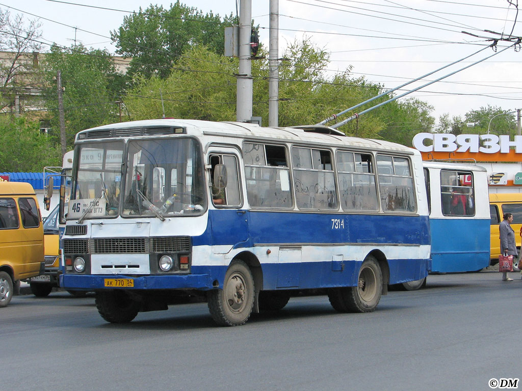 Волгоградская область, ПАЗ-3205 (00) № 7314