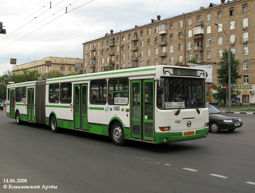 Москва, ЛиАЗ-6212.01 № 11463