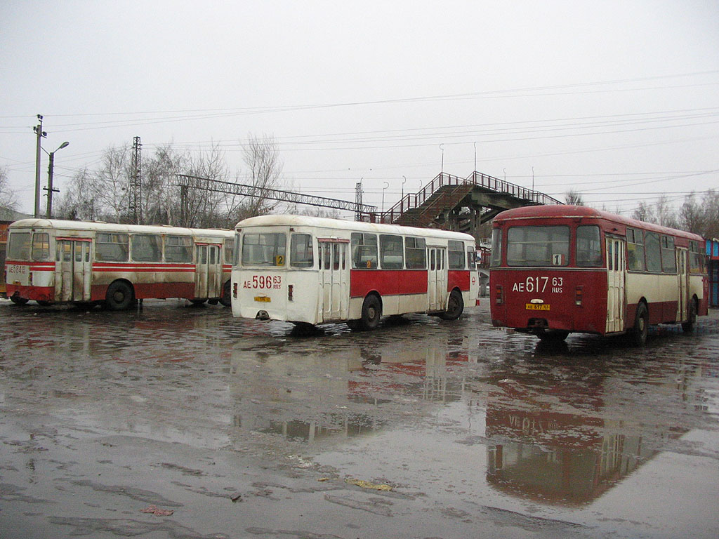 Самарская область, ЛиАЗ-677М № АЕ 596 63; Самарская область, ЛиАЗ-677М № АЕ 617 63; Самарская область — Автовокзалы, автостанции и конечные остановки