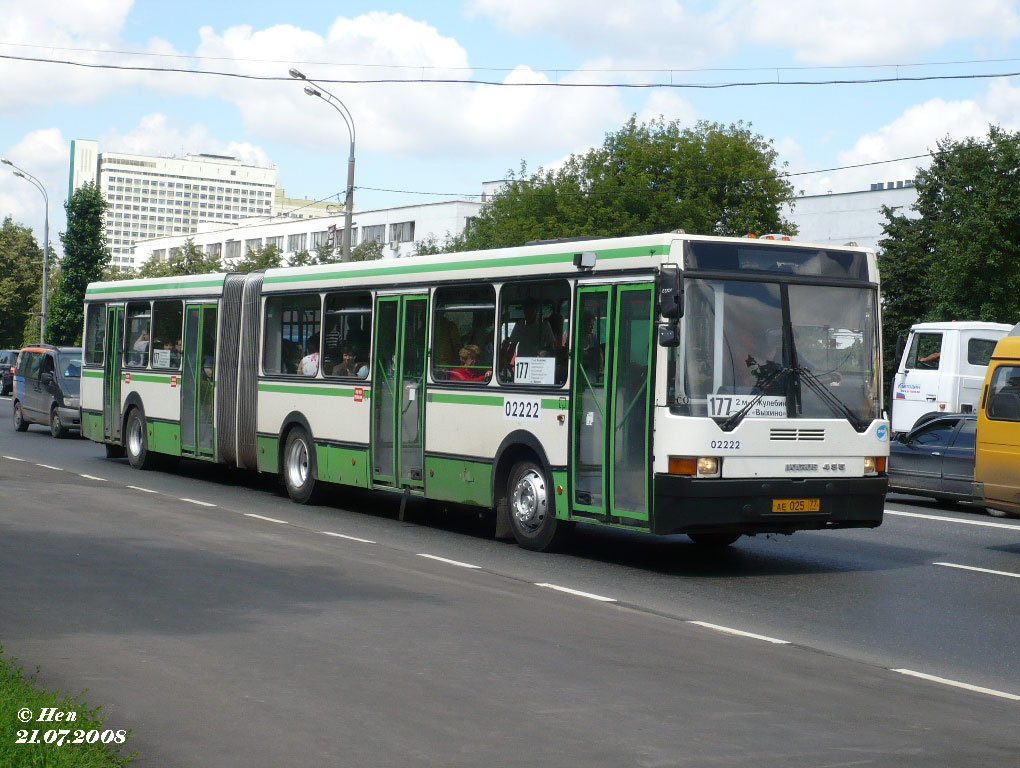 Москва, Ikarus 435.17 № 02222