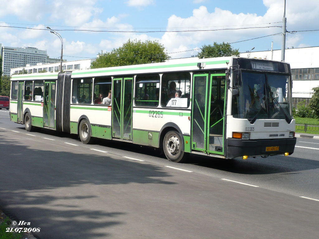 Москва, Ikarus 435.17 № 02265