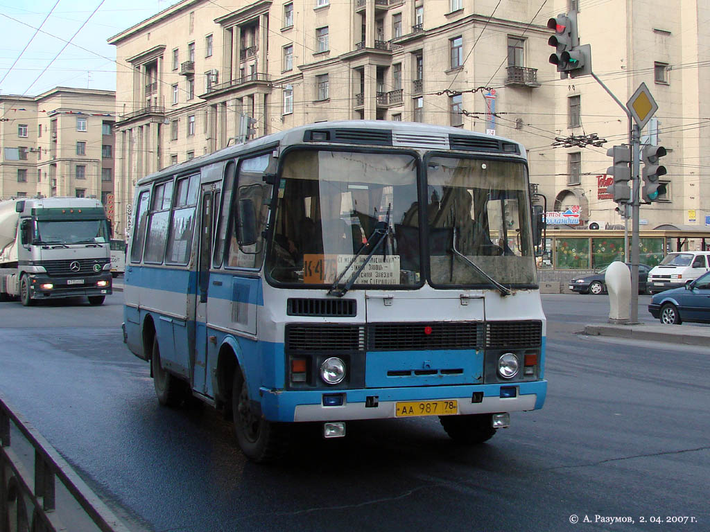 Санкт-Петербург, ПАЗ-3205  (все) № АА 987 78