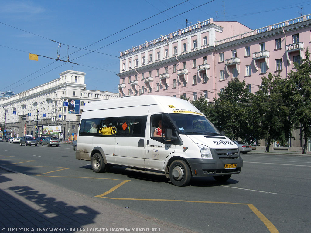 Челябинская область, Нижегородец-222702 (Ford Transit) № ВА 238 74