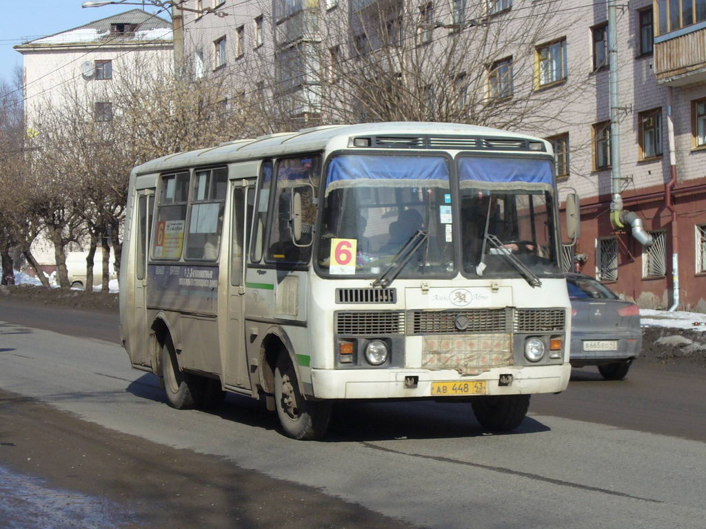 Кировская область, ПАЗ-32054 № АВ 448 43