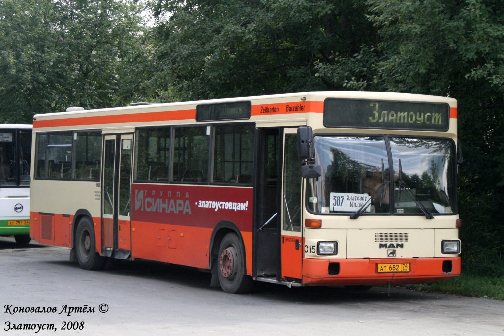 Челябинская область, MAN 791 SL202 № АТ 682 74