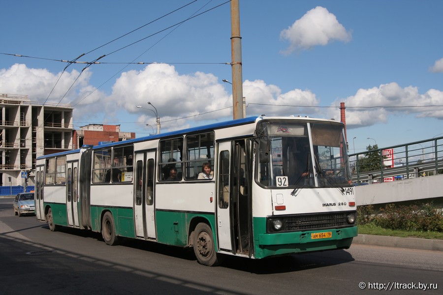 Санкт-Петербург, Ikarus 280.33O № 1491