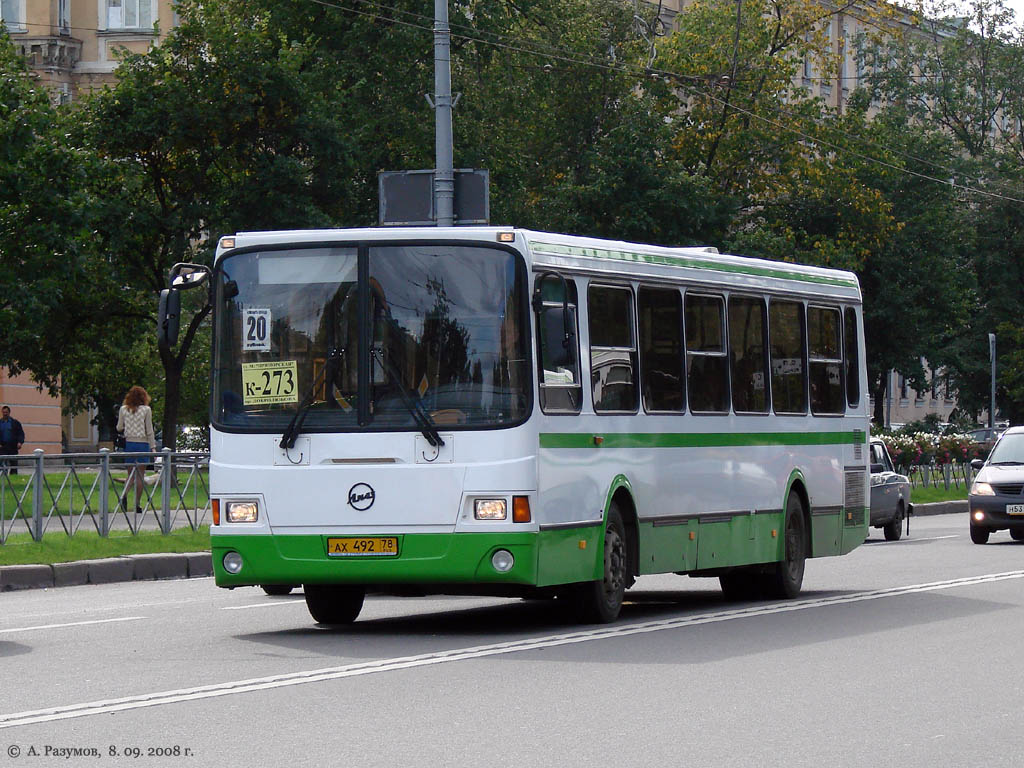 Санкт-Петербург, ЛиАЗ-5256.26 № АХ 492 78