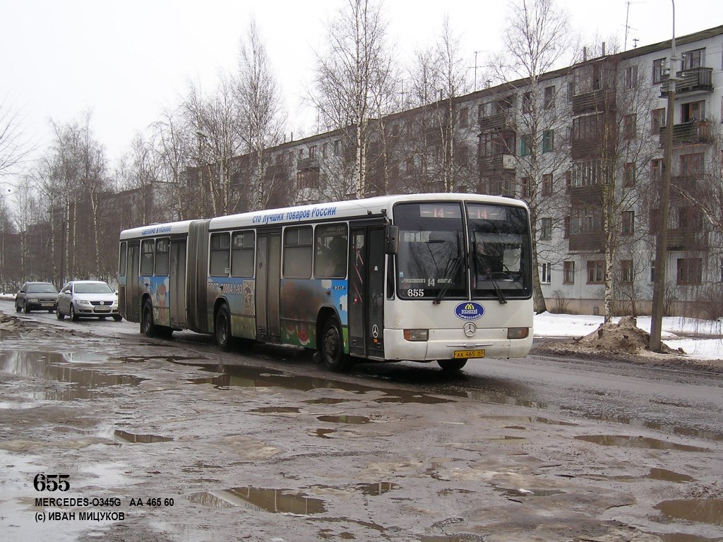 Псковская область, Mercedes-Benz O345G № 655