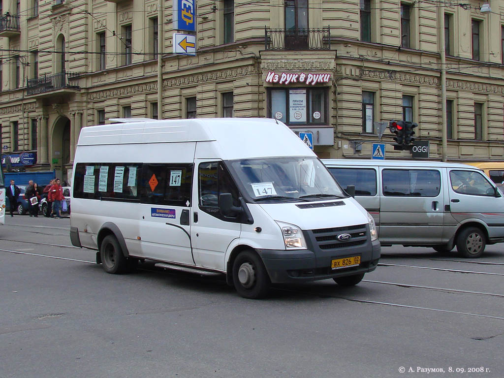 Санкт-Петербург, ГолАЗ-3030 (Ford Transit) № ВХ 826 02 — Фото — Автобусный  транспорт