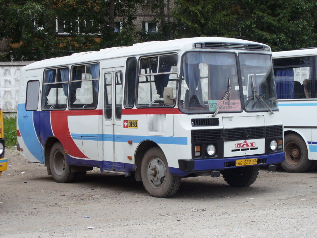 Кировская область, ПАЗ-3205-110 № АВ 259 43