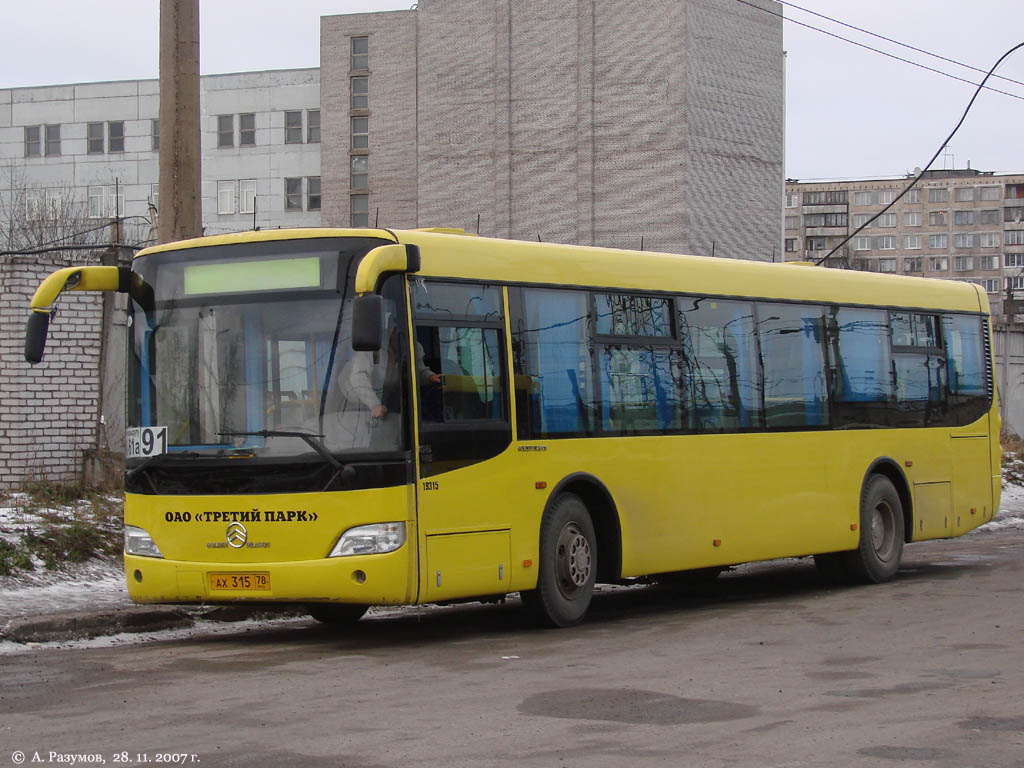 Санкт-Петербург, Golden Dragon XML6112UE № АХ 315 78