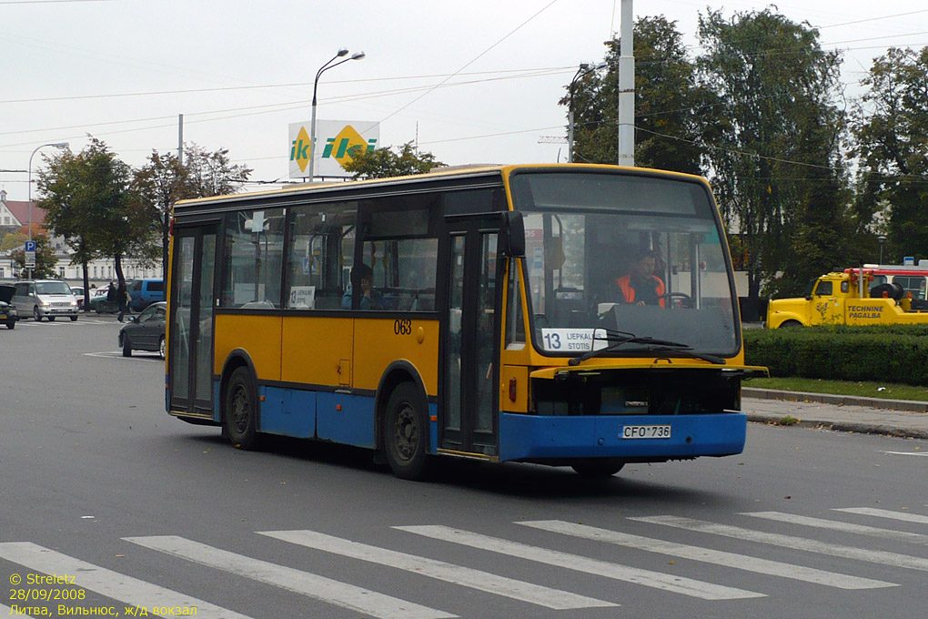 Литва, Van Hool A508 № 063