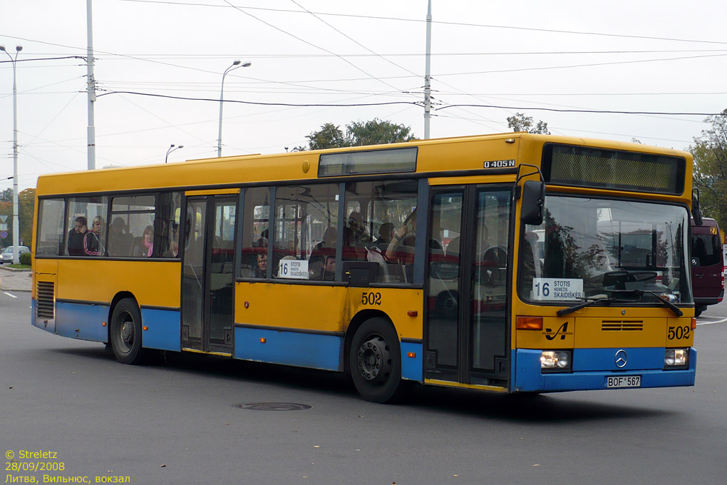 Литва, Mercedes-Benz O405N2 № 502