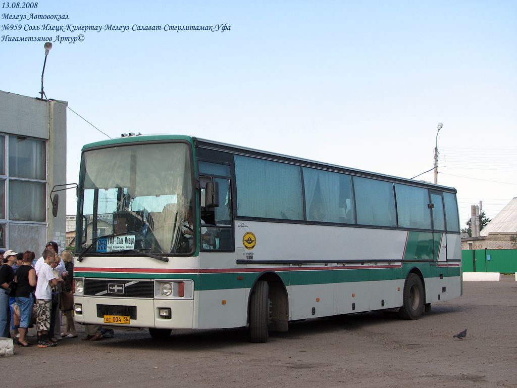 Оренбургская область, Van Hool T8 Alizée 350 № АС 004 56