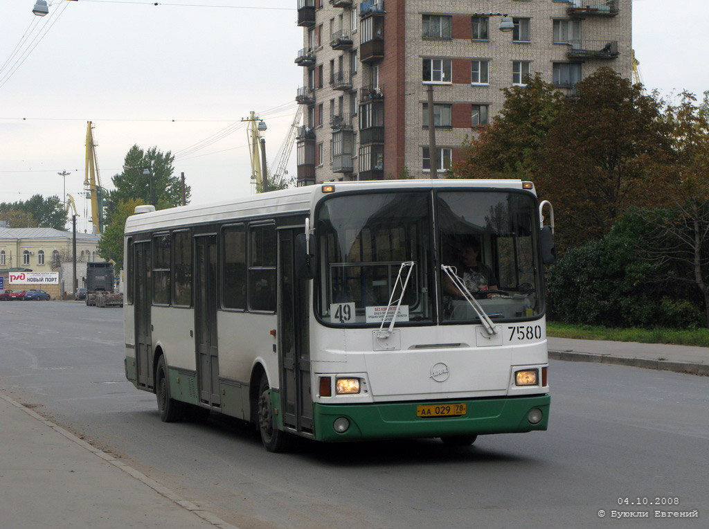 Санкт-Петербург, ЛиАЗ-5256.25 № 7580