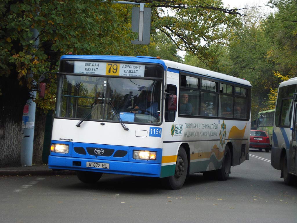 Алматы, Daewoo BS090 (Ulsan) № 1154 — Фото — Автобусный транспорт