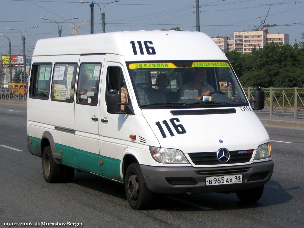 Санкт-Петербург, Mercedes-Benz Sprinter W904 408CDI № 13113