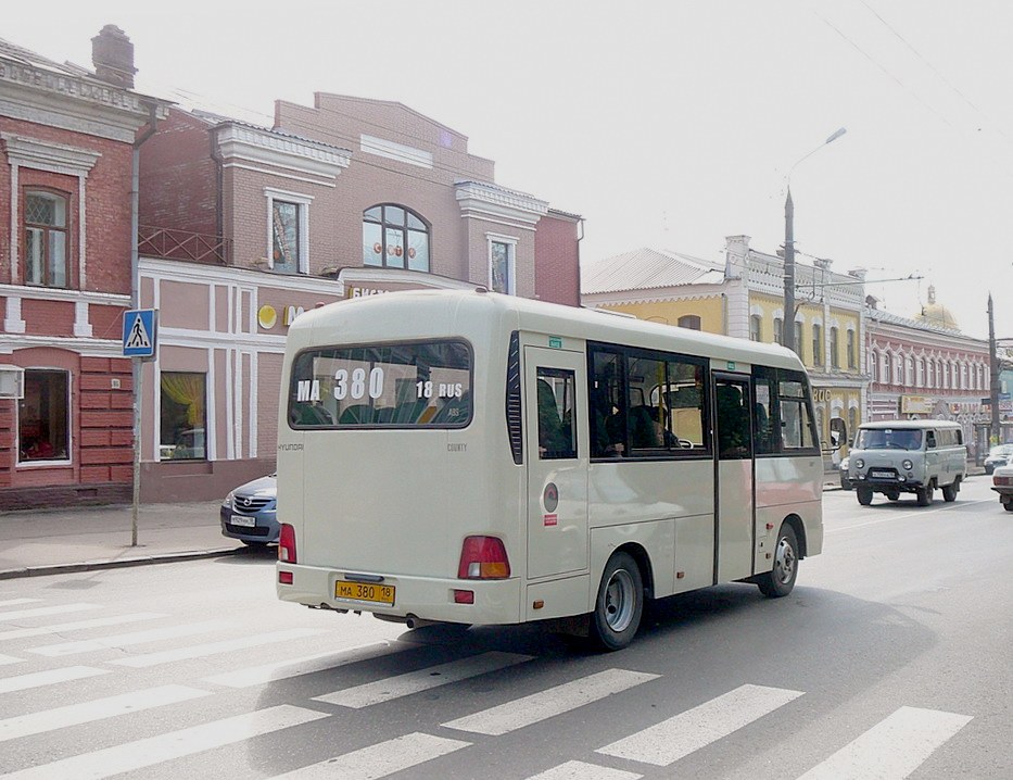 Удмуртия, Hyundai County SWB (группа ТагАЗ) № МА 380 18