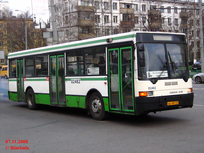 Москва, Ikarus 415.33 № 02482