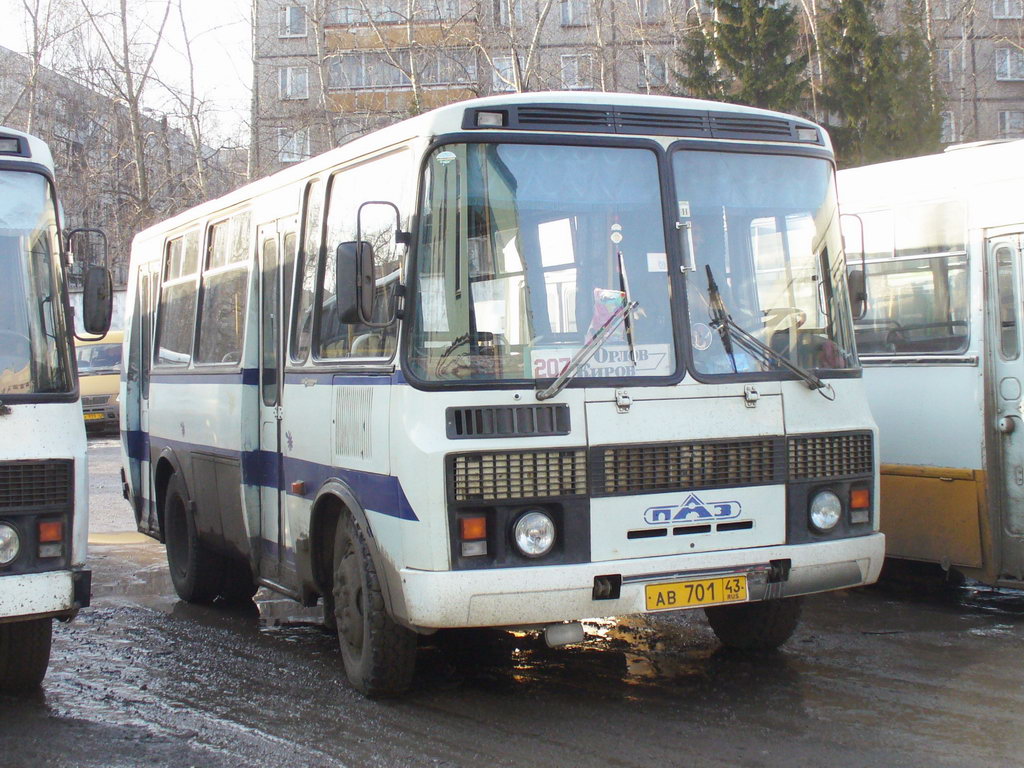 Кіраўская вобласць, ПАЗ-32054 № АВ 701 43