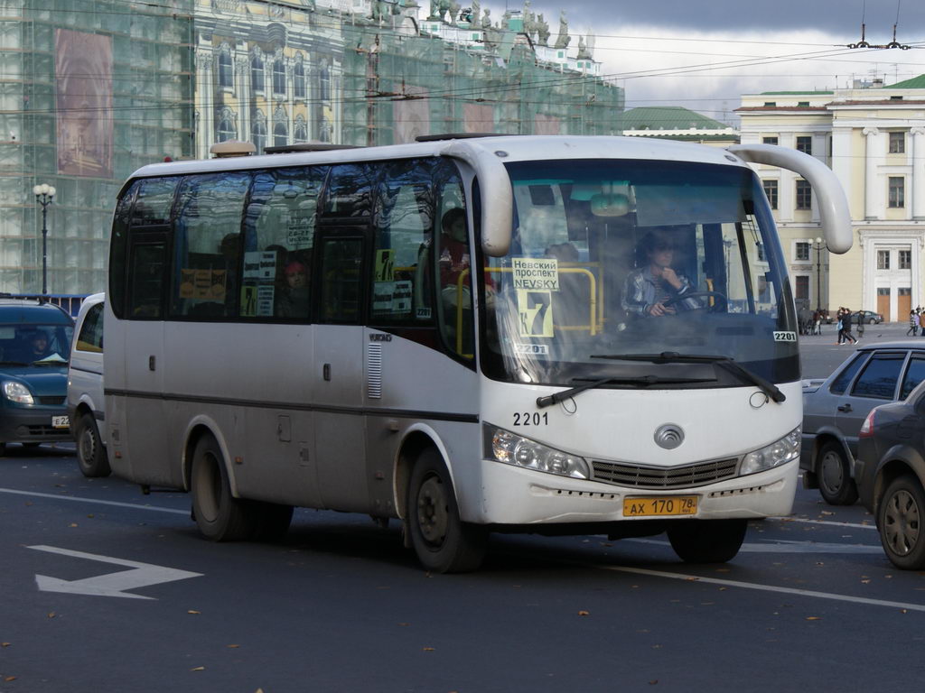 Санкт-Петербург, Yutong ZK6737D № 2201