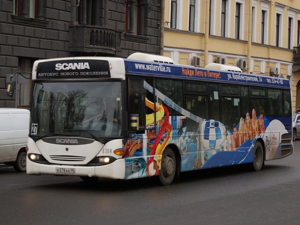 Санкт-Петербург, Scania OmniLink I (Скания-Питер) № 6304