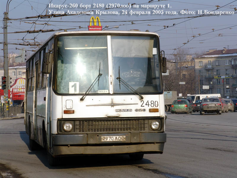 Санкт-Петербург, Ikarus 260.50 № 2480