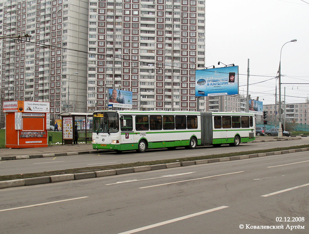 Москва, ЛиАЗ-6212.01 № 01492