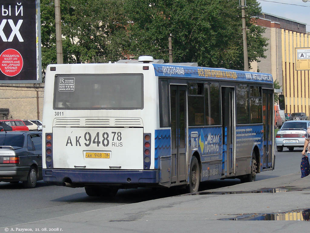 Санкт-Петербург, ЛиАЗ-5256.25 № 3011