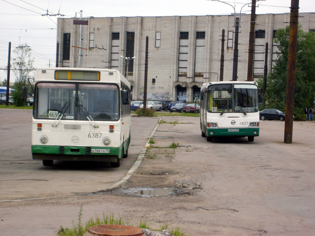 Санкт-Петербург, ЛиАЗ-5256.00 № 6387; Санкт-Петербург, ЛиАЗ-5256.25 № 6827