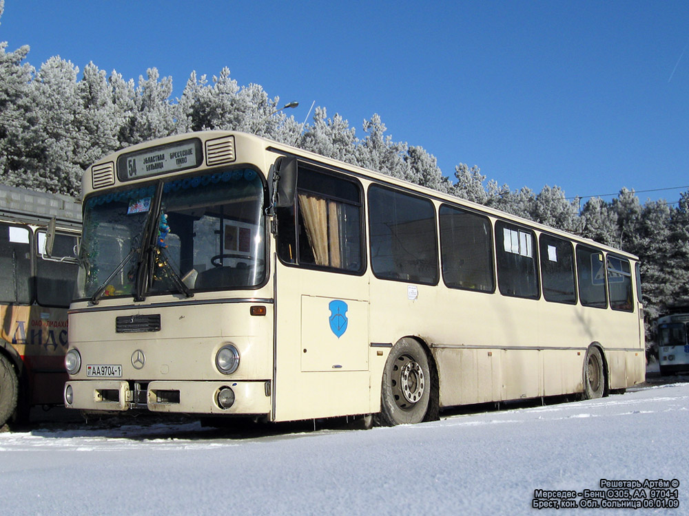 Брестская область, Mercedes-Benz O305 № АА 9704-1