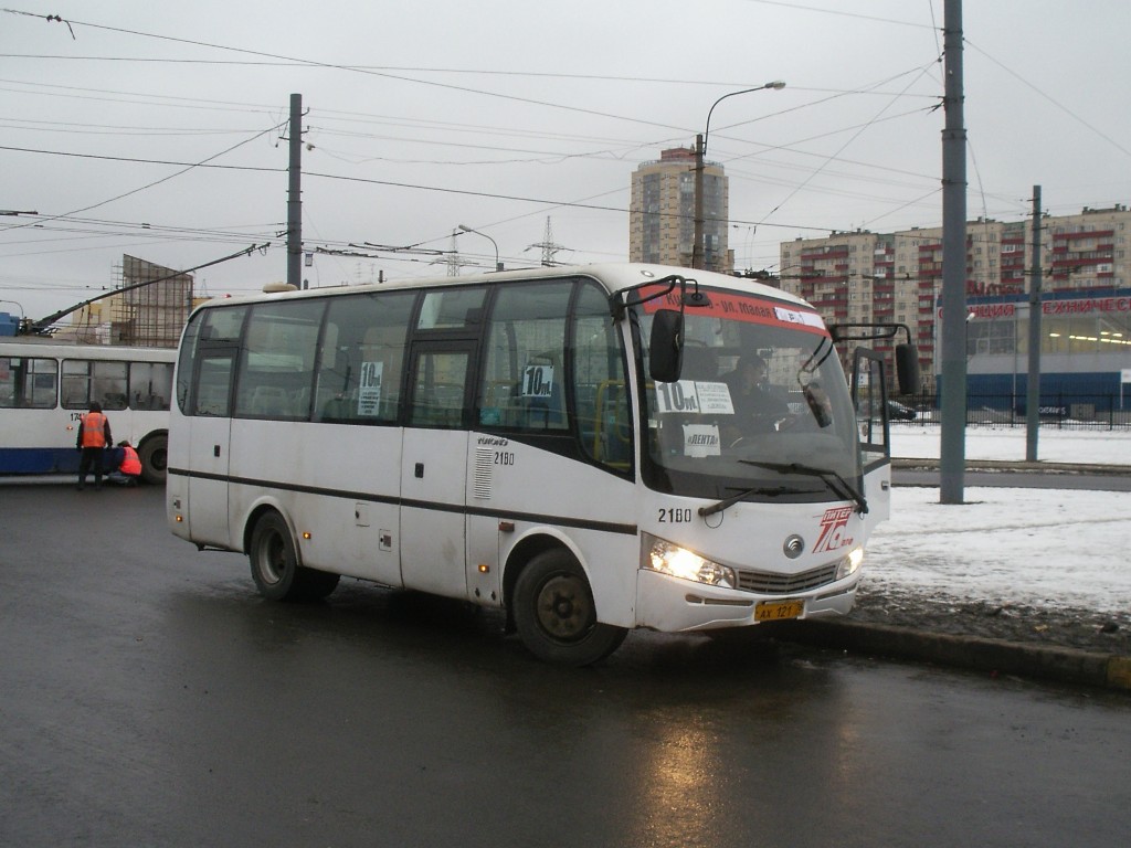 Санкт-Петербург, Yutong ZK6737D № 2180