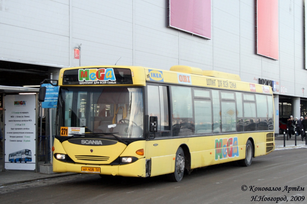 Нижегородская область, Scania OmniLink I (Скания-Питер) № АР 408 52