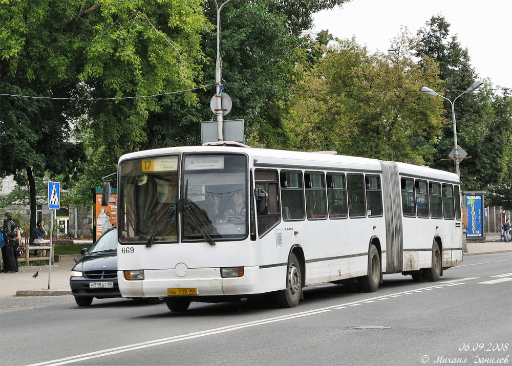 Псковская область, Mercedes-Benz O345G № 669