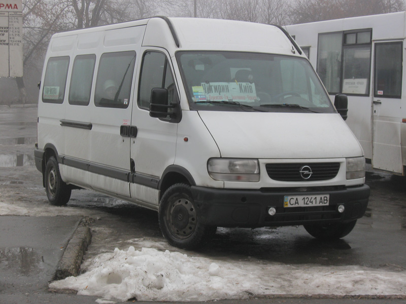 Черкасская область, Opel Movano № CA 1241 AB