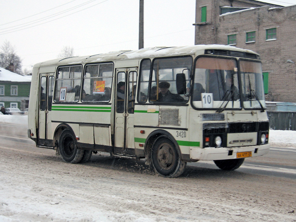 Архангельская область, ПАЗ-32054 № 3420